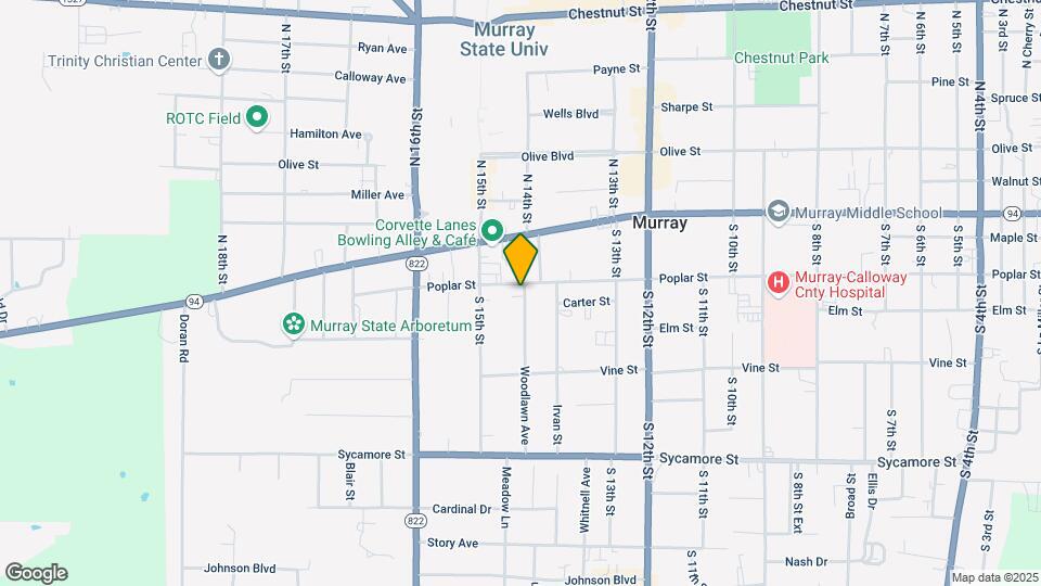 1401 Poplar St Map and Location Details