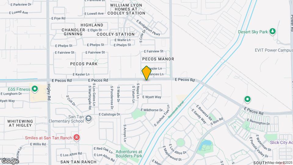 3838 E Derringer Way Map and Location Details