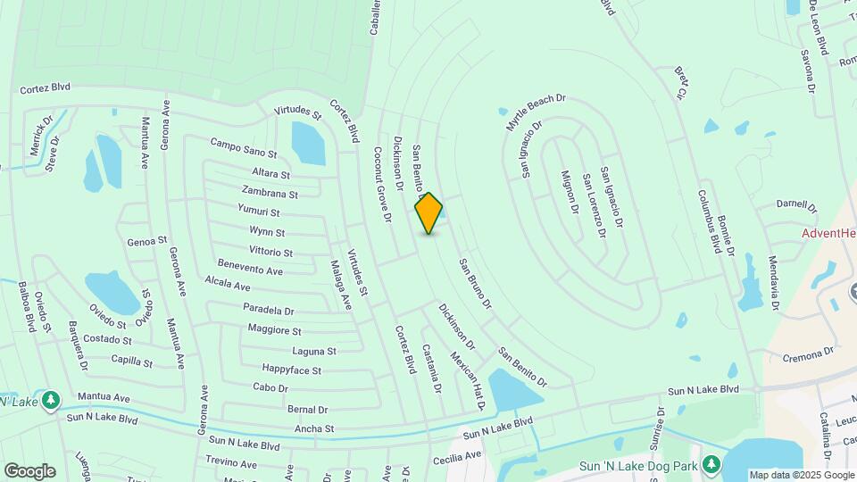 6816 San Benito Dr Map and Location Details