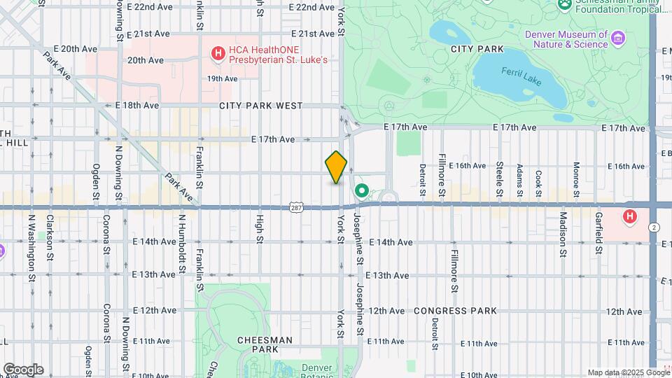 1535 York St. Map and Location Details