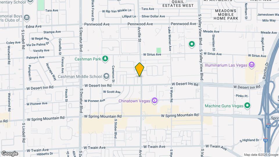 3245 Arville St Map and Location Details