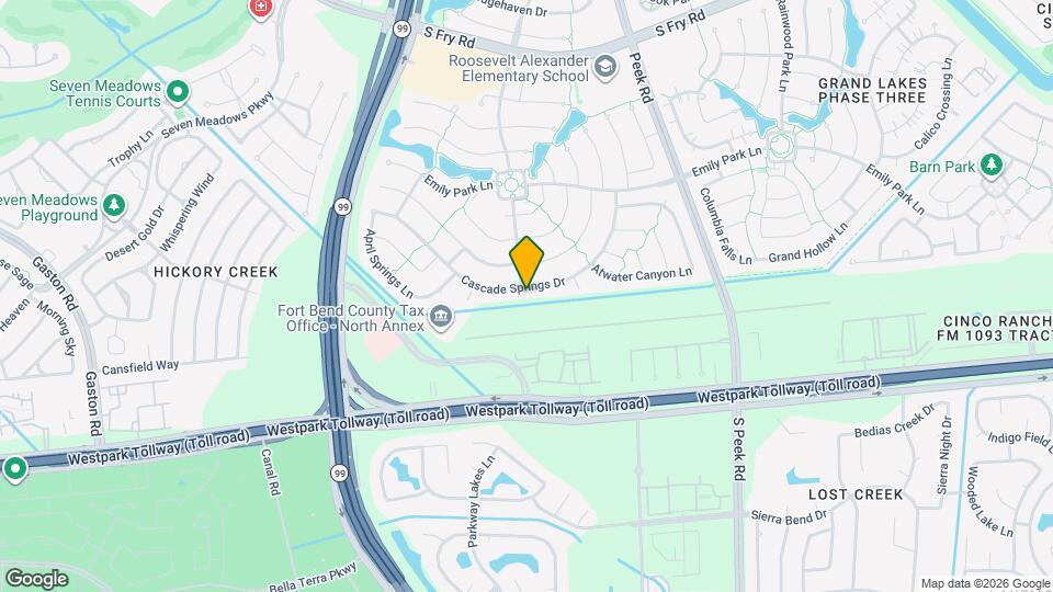 22435 Cascade Springs Dr Map and Location Details