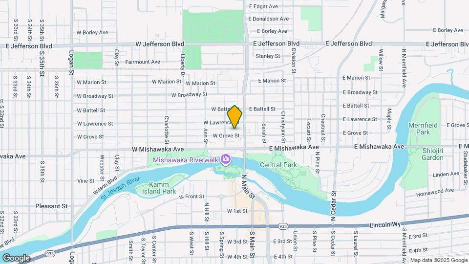 118 W Grove St Map and Location Details