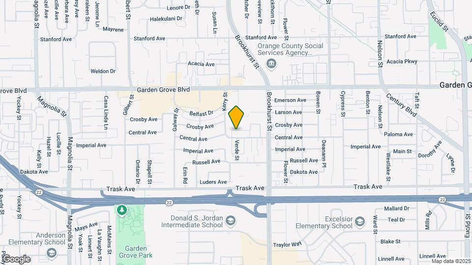 9821 Central Ave Map and Location Details