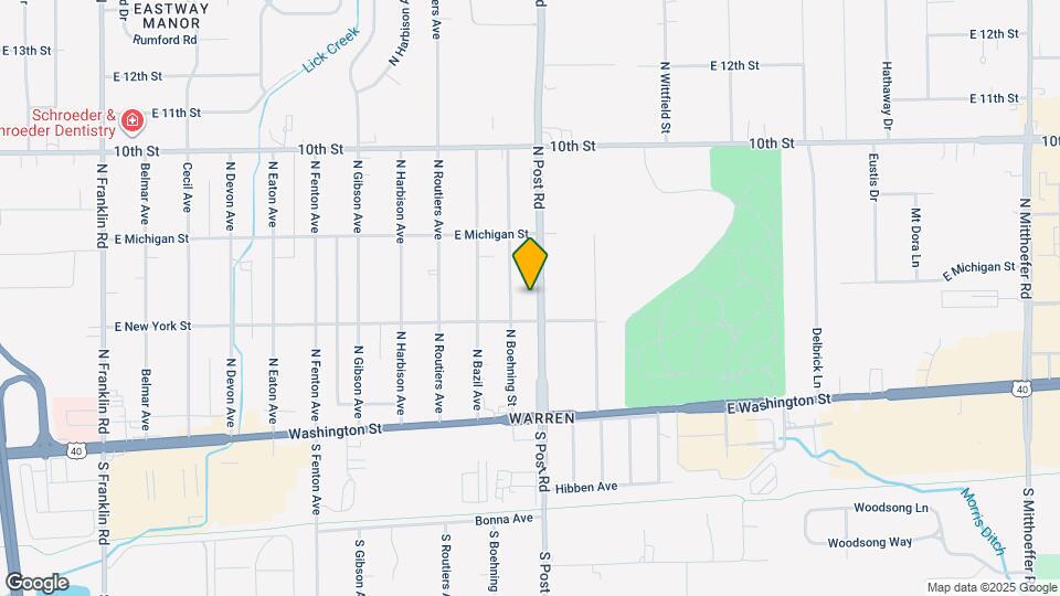 328 N Post Rd Map and Location Details