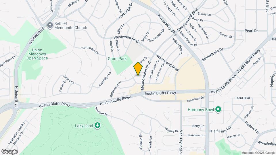 4203 Goldenrod Dr Map and Location Details