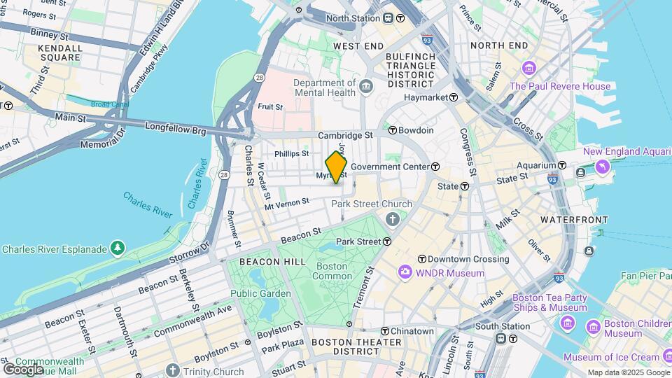 16 Pinckney St Mapa y Detalles de la Ubicación