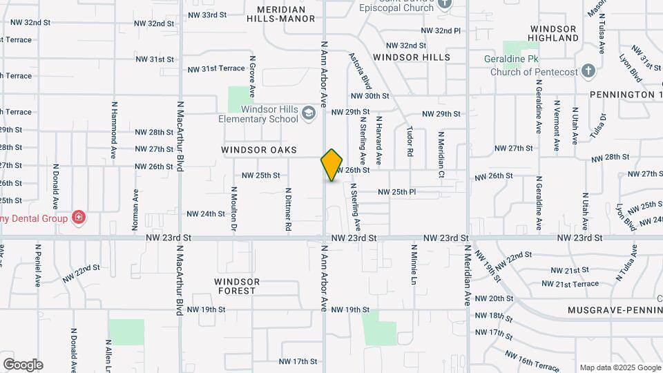 2620 N Ann Arbor Ave Map and Location Details