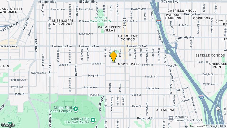 3720 Granada Ave Map and Location Details