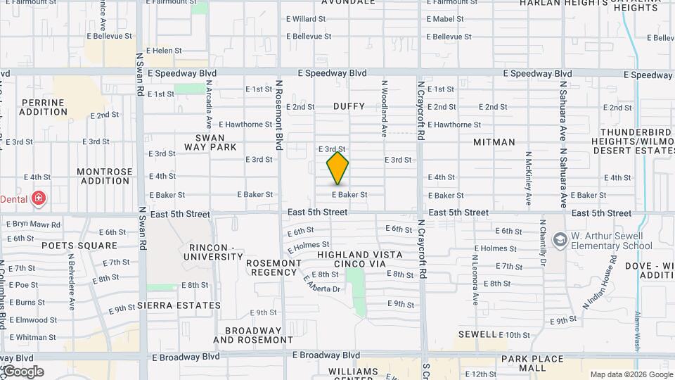 5255 E Baker St Map and Location Details