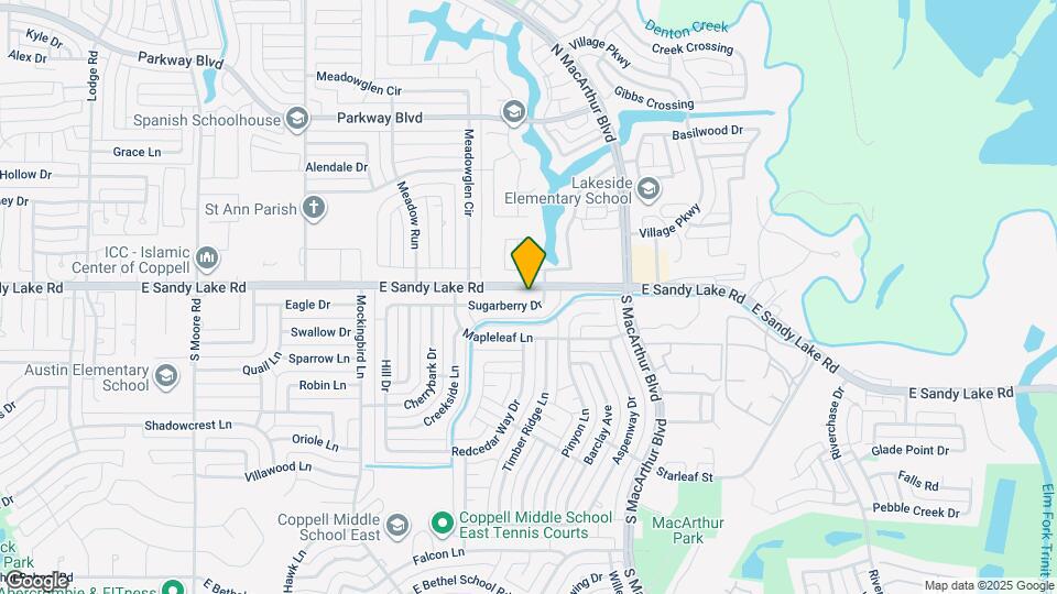 936 Sugarberry Dr Map and Location Details