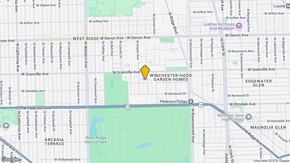 2040 W Hood Ave Mapa y Detalles de la Ubicación