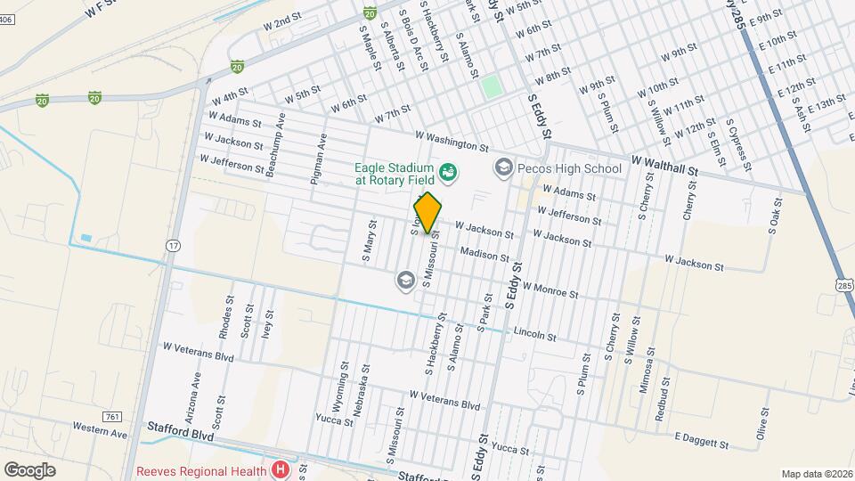 1521 S Missouri St Mapa y Detalles de la Ubicación