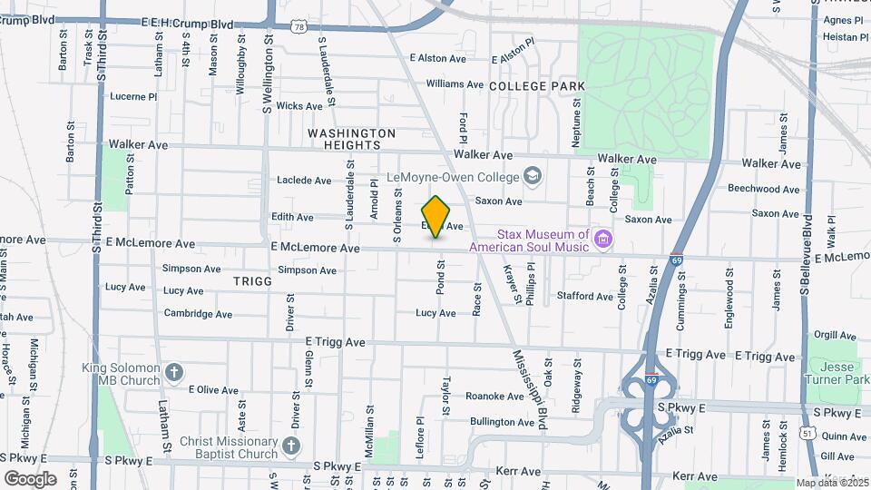 688 E Mclemore Ave Map and Location Details