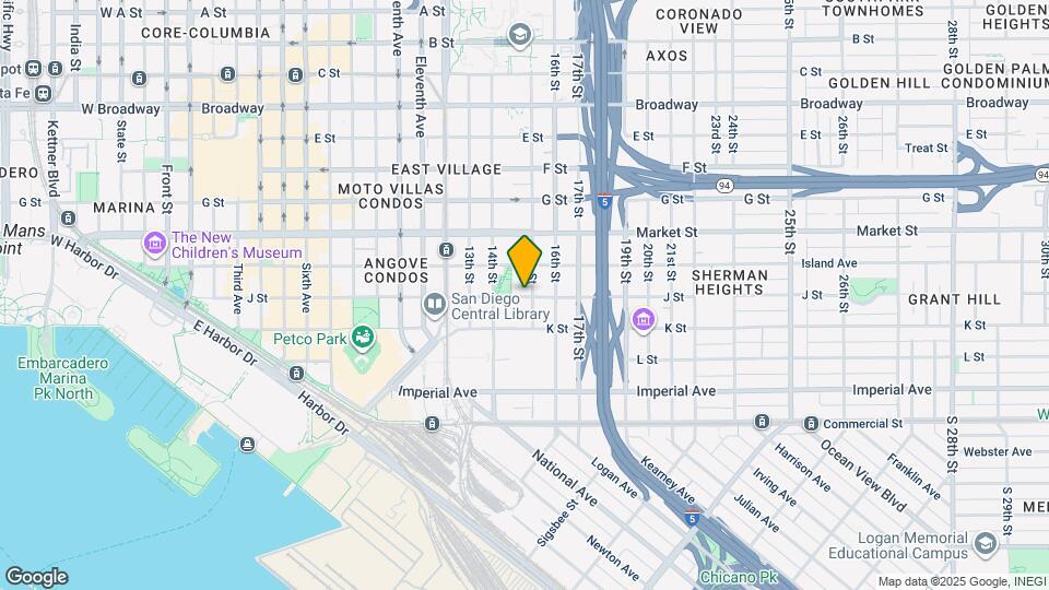 1499 J St Map and Location Details