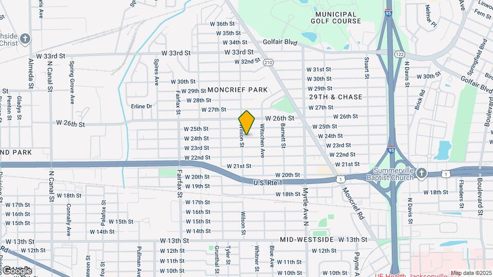 1528 W 24th St Map and Location Details
