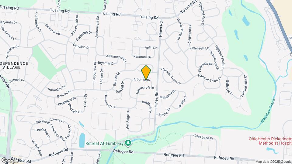 7307 Arborlee Dr Map and Location Details