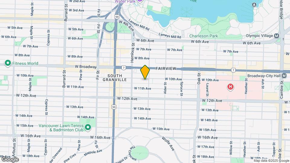 1326 W 10th Ave Map and Location Details