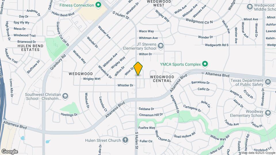 6509 S Hulen St Map and Location Details