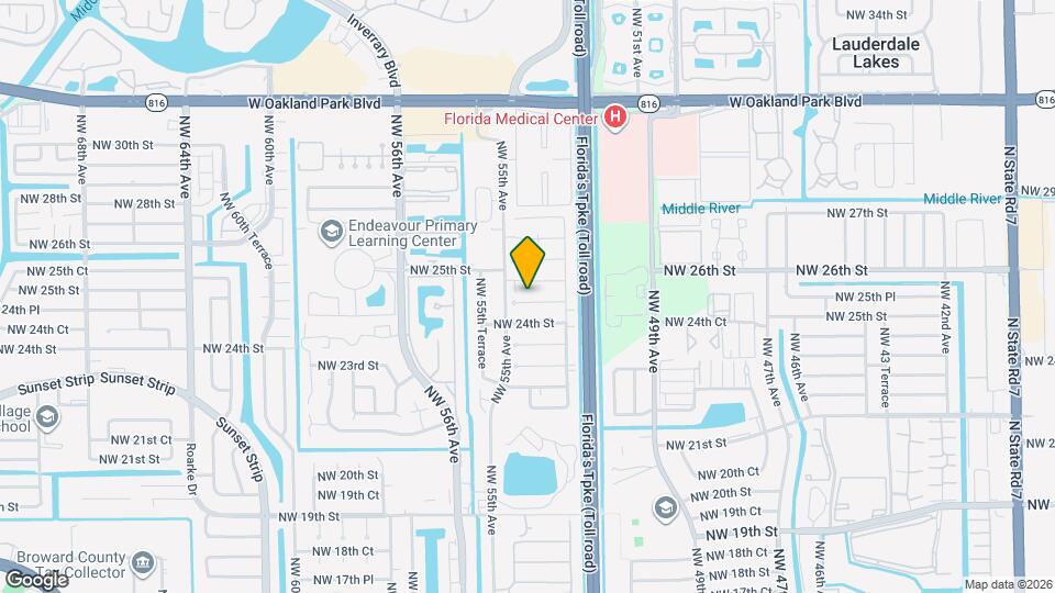 5401 NW 24th Ct Map and Location Details