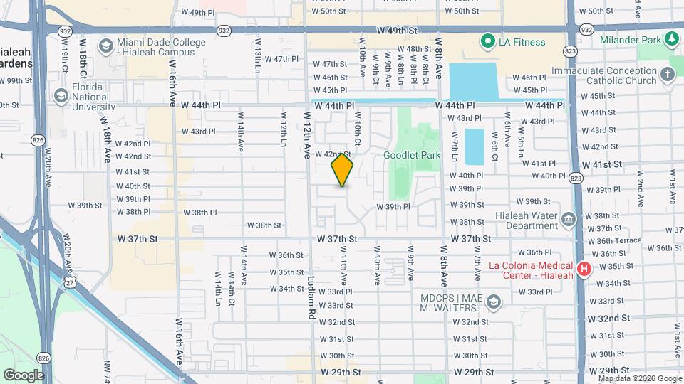 4008 W 10th Ct Map and Location Details