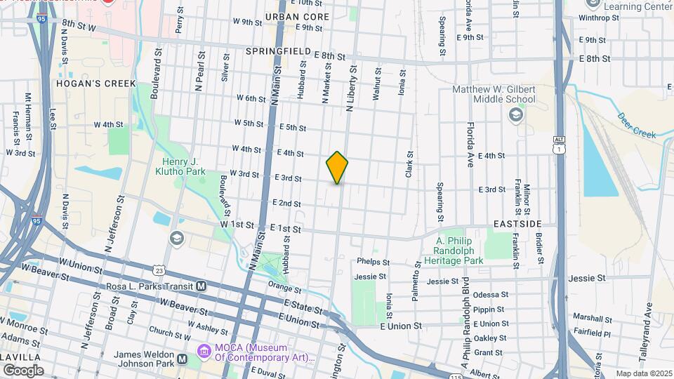 1250 N Liberty St Map and Location Details