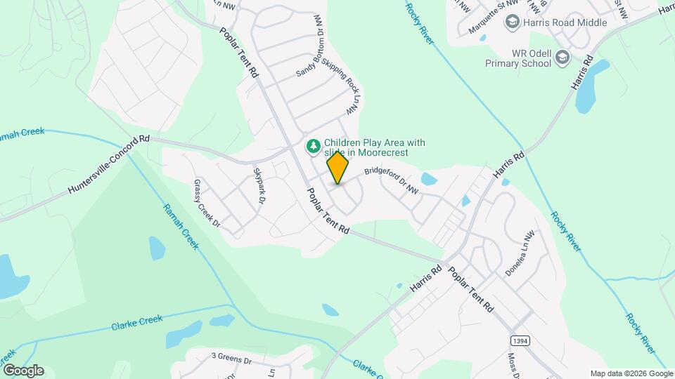 1232 Bridgeford Dr NW Map and Location Details