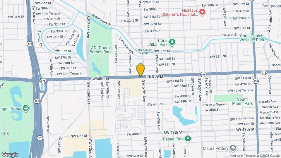 6700 SW 40th St, Unit South Miami 1/1 Mapa y Detalles de la Ubicación