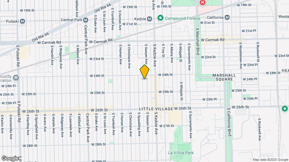 2416 S Sawyer Ave Map and Location Details