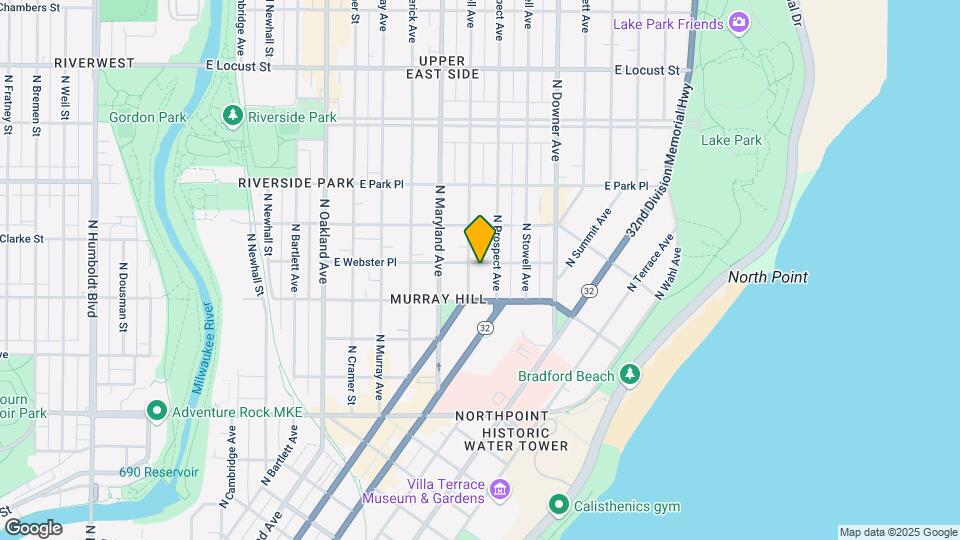 2313 E Webster Pl Mapa y Detalles de la Ubicación