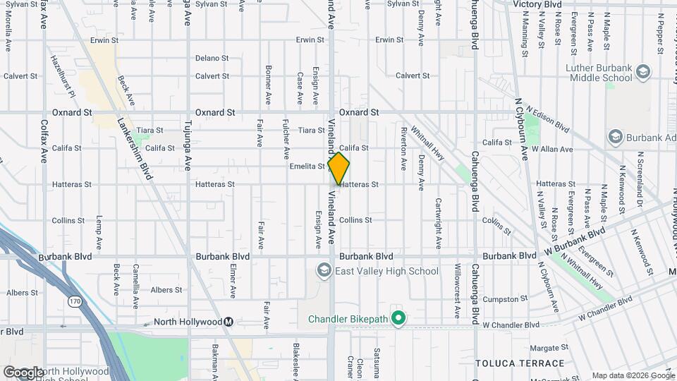 5758 Vineland Ave, Unit 5758 Vineland Ave, North Hollywood 91601 Map and Location Details