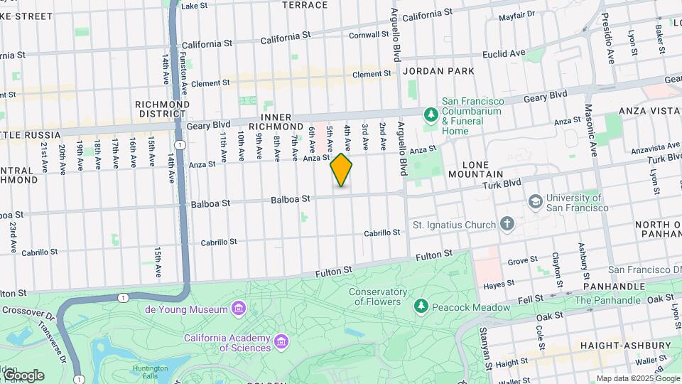 330 Balboa St Mapa y Detalles de la Ubicación