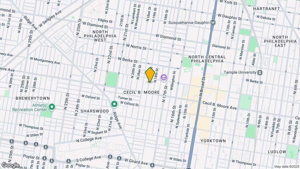 1725 N Gratz St Map and Location Details
