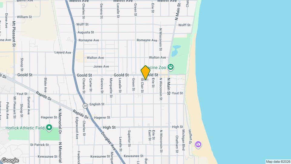 2043 St Clair St Map and Location Details