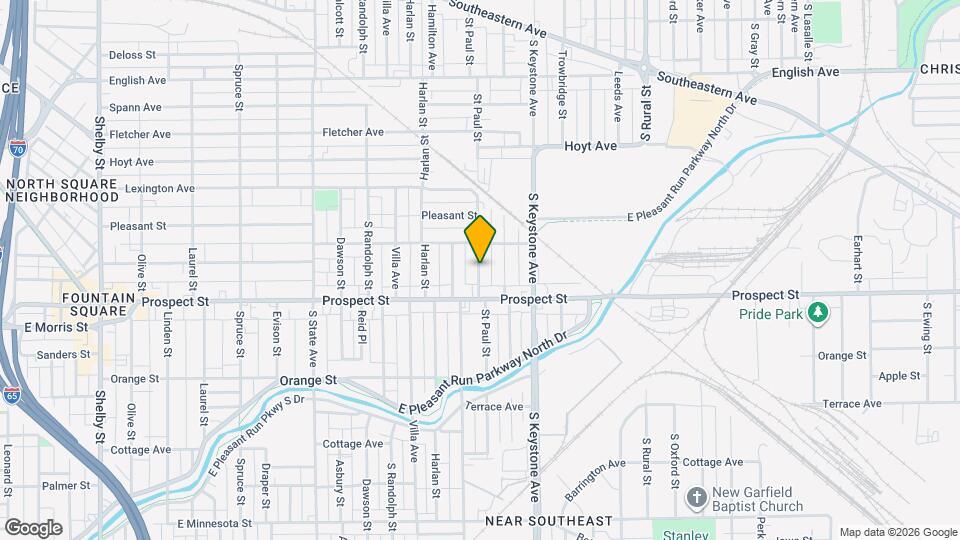 1029 St Paul St Map and Location Details