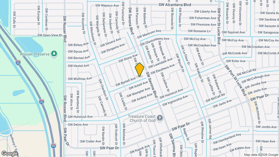 1318 SW Bartell Ave Map and Location Details