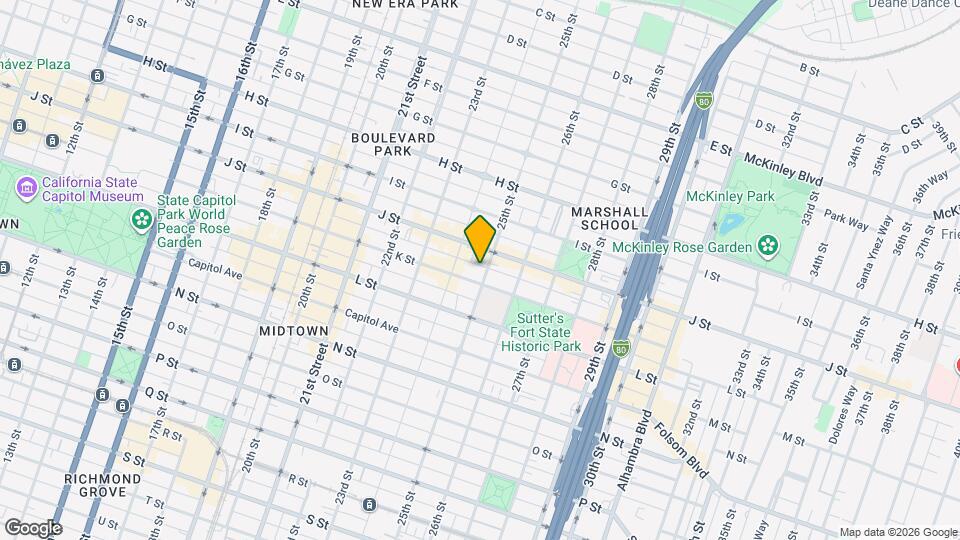1018 25th St Mapa y Detalles de la Ubicación