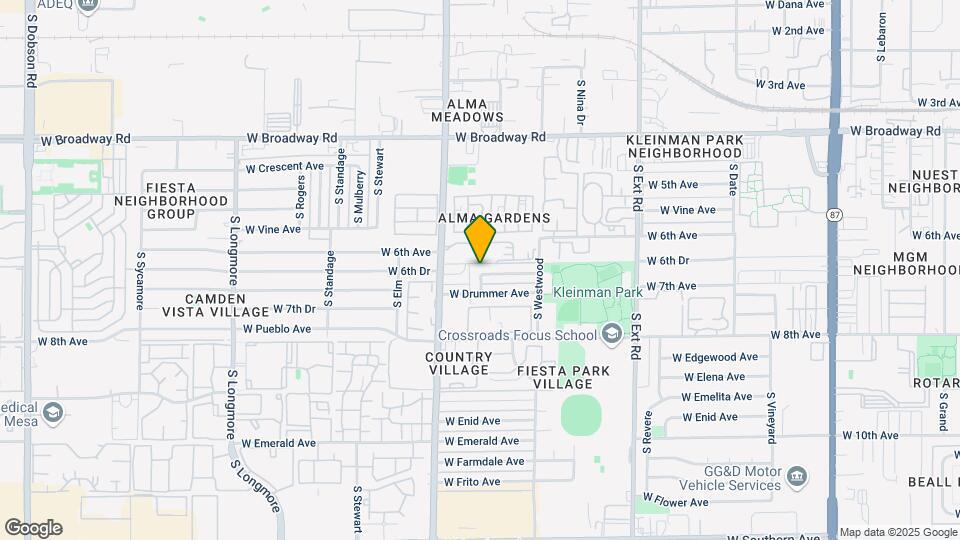 1112 W Dragoon Ave Map and Location Details