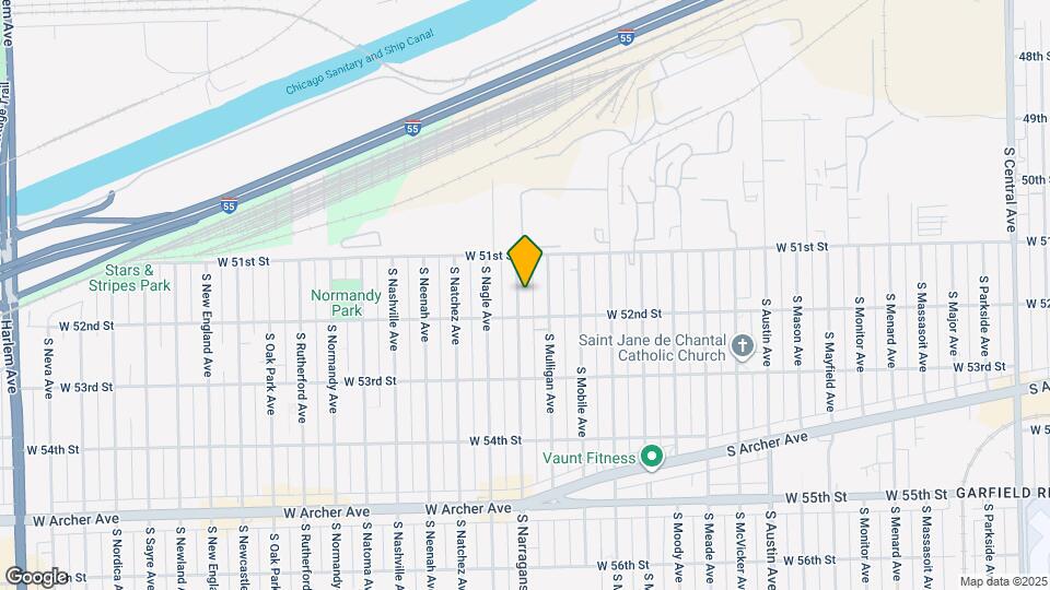 5139 S Narragansett Ave Map and Location Details