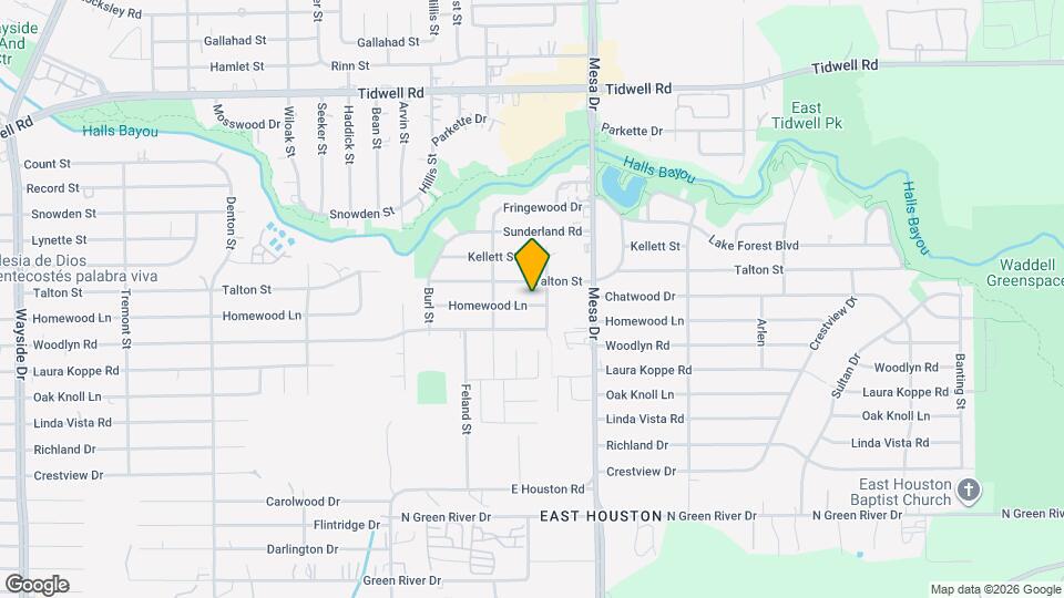 8627 Homewood Ln Mapa y Detalles de la Ubicación