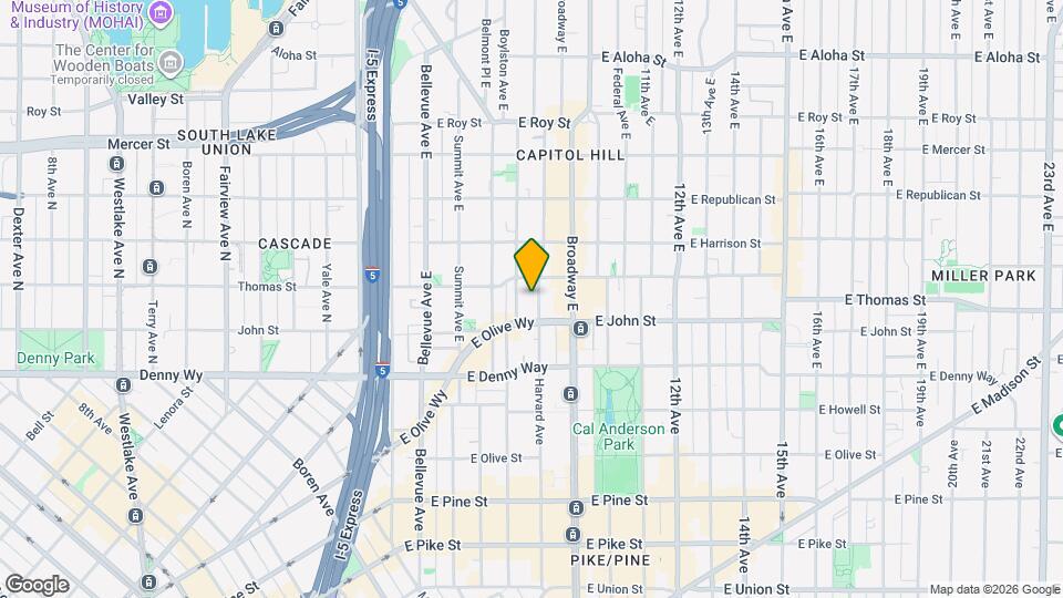 The Harvard on Capitol Hill Map and Location Details