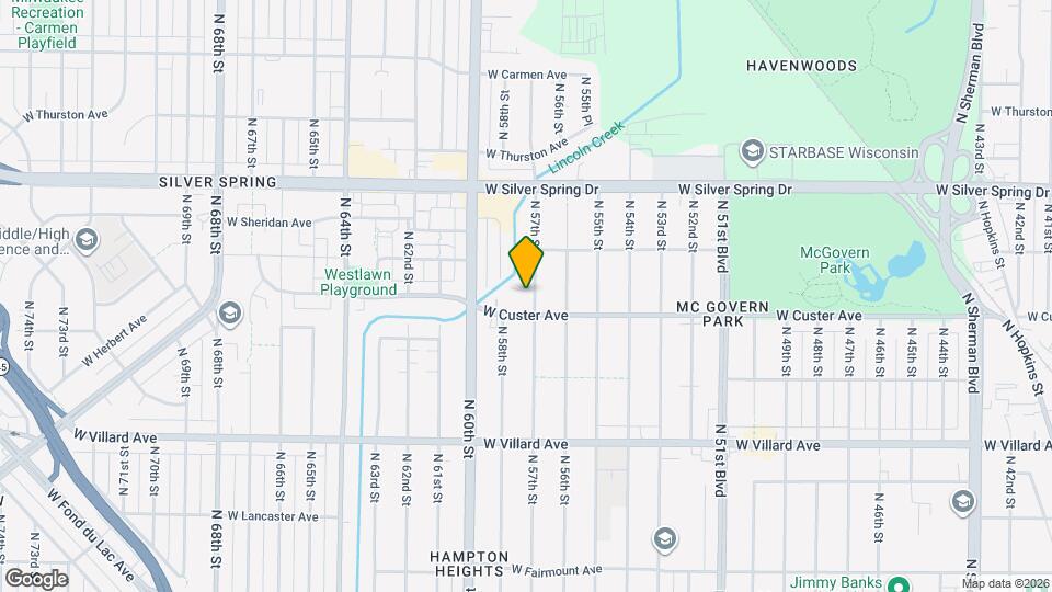 5419 N 57th St Map and Location Details