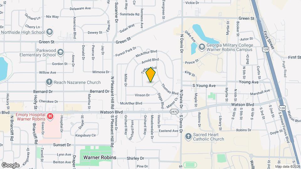 301 Diggs Blvd Map and Location Details