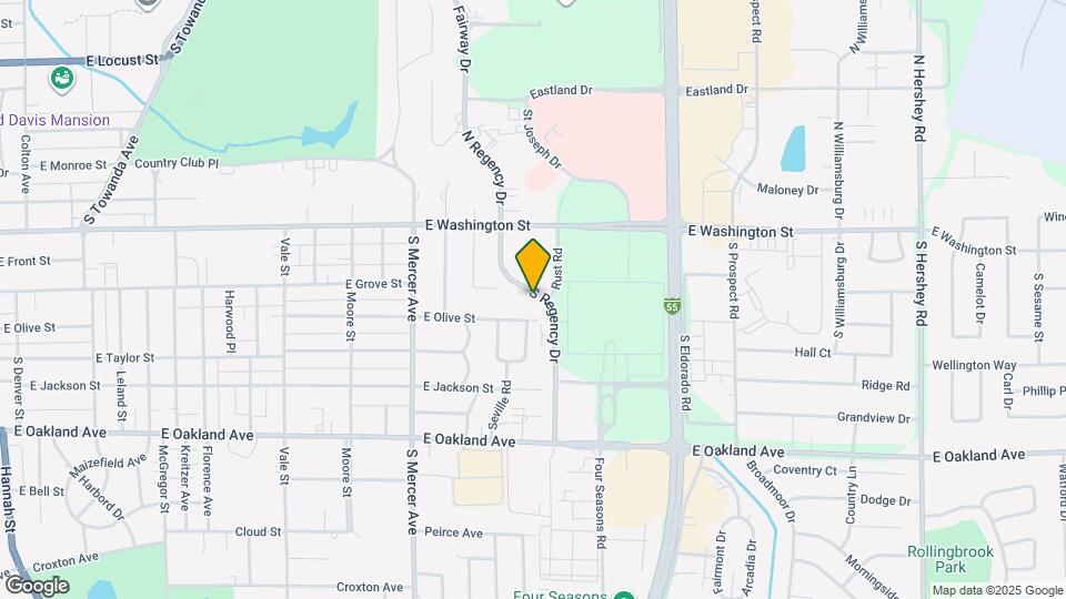 121 S Regency Dr Map and Location Details