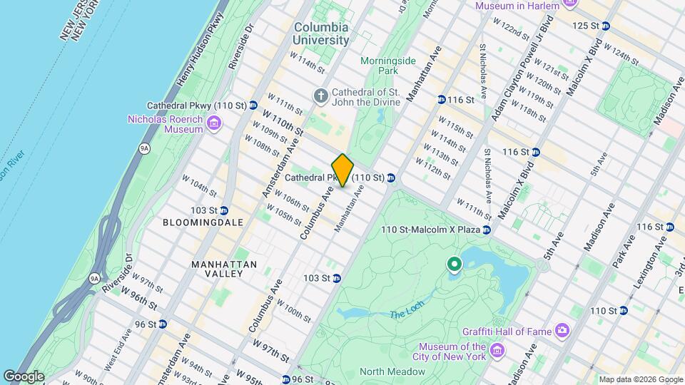 68 W 108th St Mapa y Detalles de la Ubicación