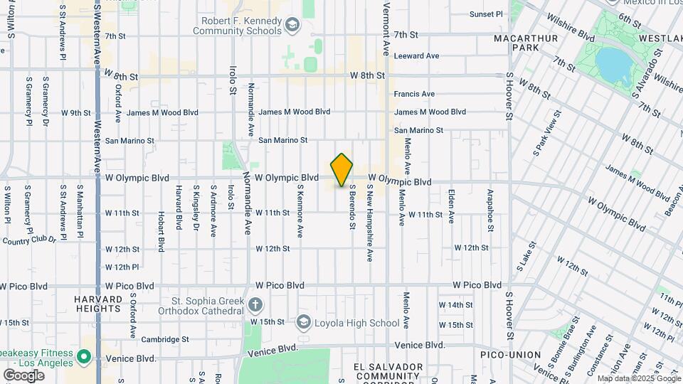 1022 S Catalina St Map and Location Details