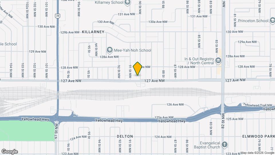 12708 90 St NW Map and Location Details