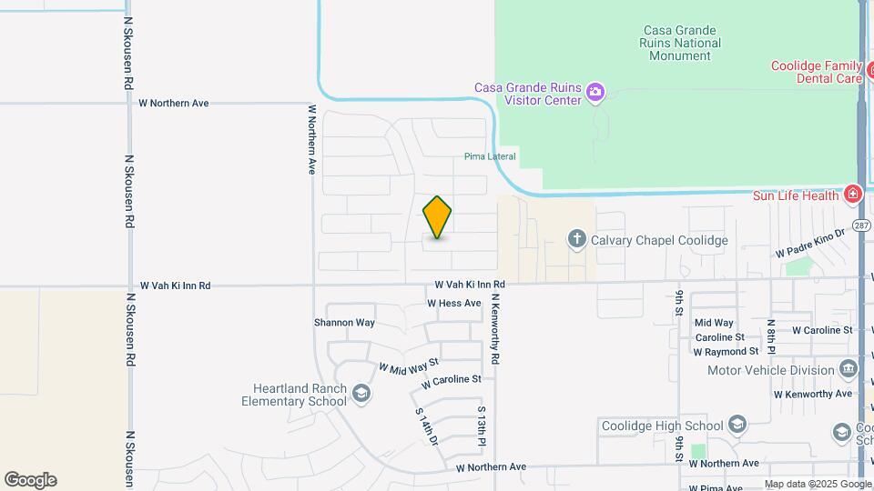 1456 W Toltec Dr Map and Location Details