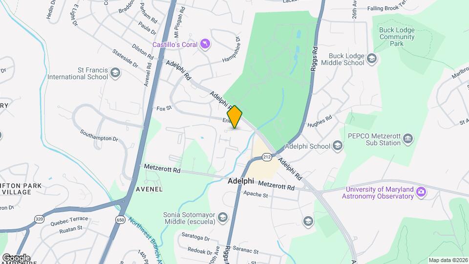 9276 Adelphi Rd Map and Location Details