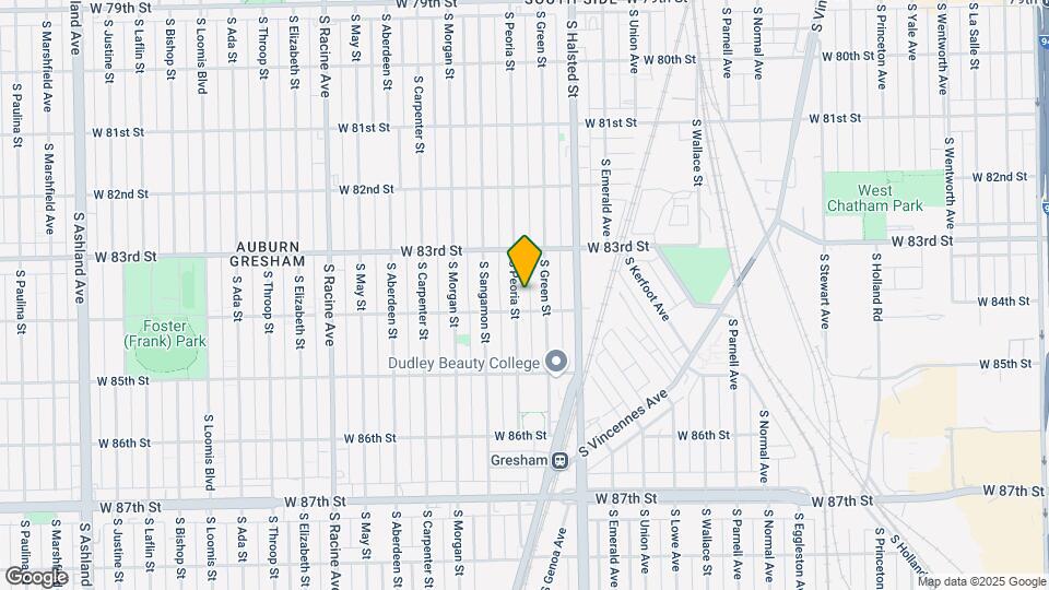 8347 S Peoria St Map and Location Details